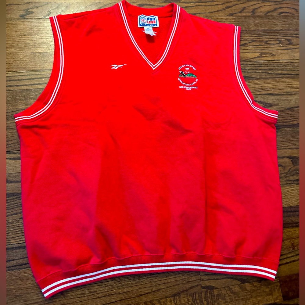 🔥 SALE 1995 Vintage Pro Line Reebok NFL V-Neck Pullover Sweater Vest 3XL